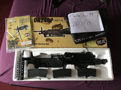 More information about "Classic Army M249 Para will take sensible offers"