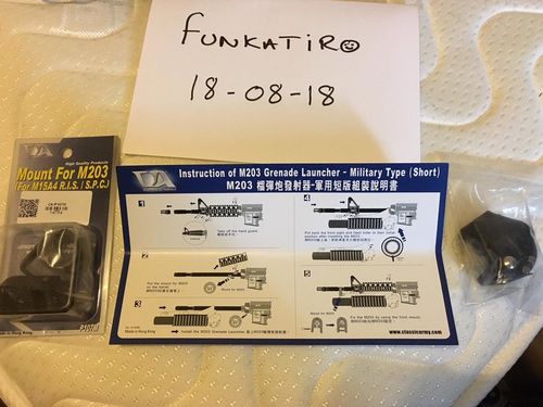 More information about "Classic Army A104M M203 Grenade Launcher Military Type Short BNIB with Barrel Mounts."