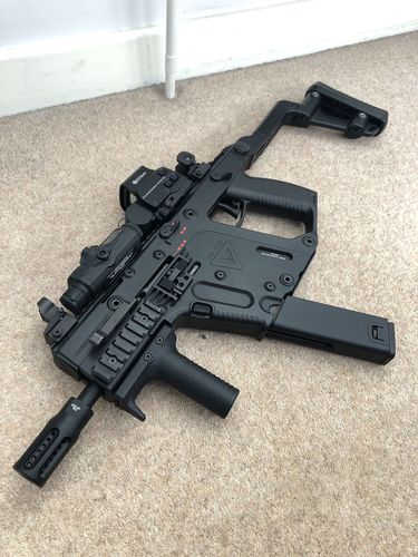 More information about "KWA Kriss Vector GBB With couple spare parts , 4 mags and box"