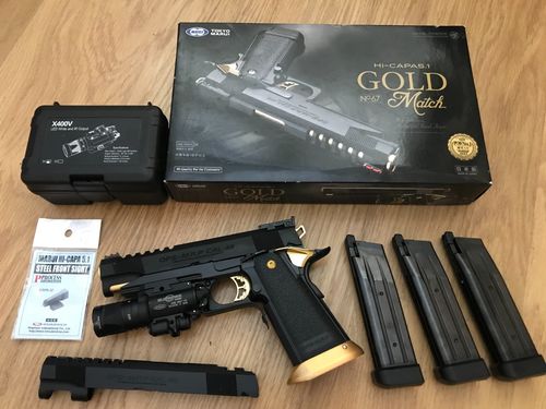More information about "Tokyo Marui Hi-Capa 5.1 Gold Match Upgraded Guarder aluminium Slide/Magwell."