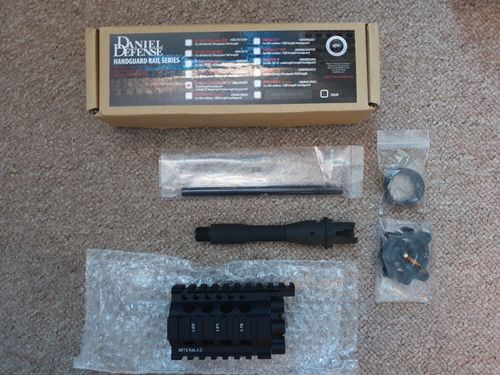 More information about "Madbull Daniel Defense 4 inch rail kit for Armalite rifles, brand new in box"