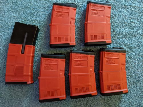 More information about "ARES Amoeba 100rd Mid-Cap Short AMAG (BK W/Red Cerakote) x5"