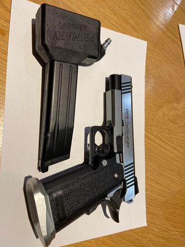 More information about "Custom Tokyo Marui gas pistol with primary airsoft hpa m4 adapter"