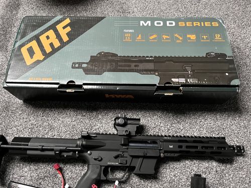 More information about "SOLD - KWA QRF MOD2 AEG 2.5 SMG (BLACK - MOD2)"