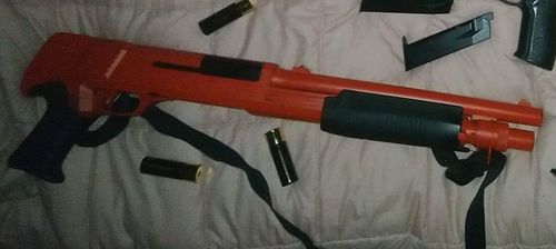 More information about "(Springer) ASG Franchi SAS12 Shorty Tri-Shot (Red) - Inc. original box, sling. 2 shells + speedloader"