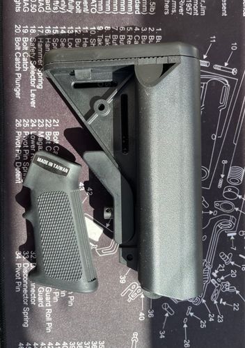 More information about "VFC airsoft M4 Stock & Grip parts for GBBR"