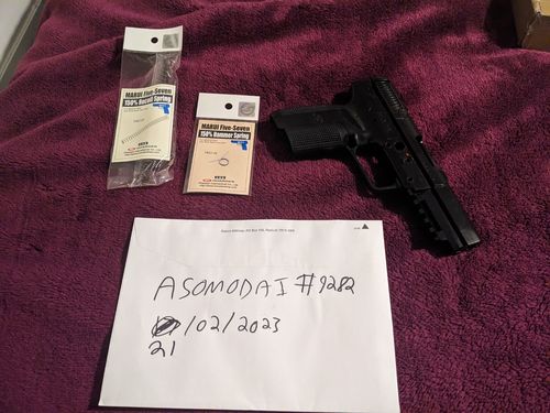 More information about "Tokyo Marui FN-57 Receiver and slide. Plus spring upgrades."