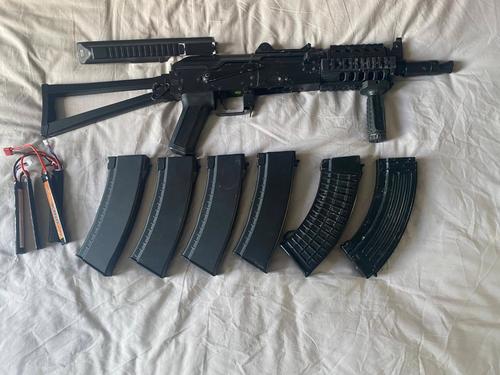 More information about "CYMA CM045C AKS74U- with 6 mags and upgrades"