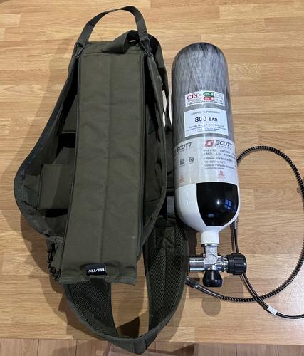 More information about "Scott 4.7 litre HPA scuba tank with Miltec bag"