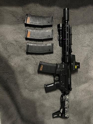More information about "Mtr 16 shortened , comes with 4 mws mags and all attatchments"