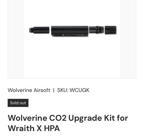 More information about "Wolverine CO2 Upgrade Kit for Wraith X HPA"
