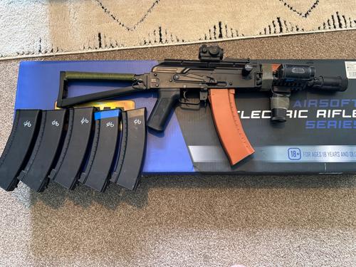More information about "Cyma AK 74U great gun lots of accessories BUT Double feeding"