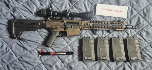 More information about "ARES AR308M - 4x magazines - 3-9x scope - foregrip - 11.1v lipo bundle"