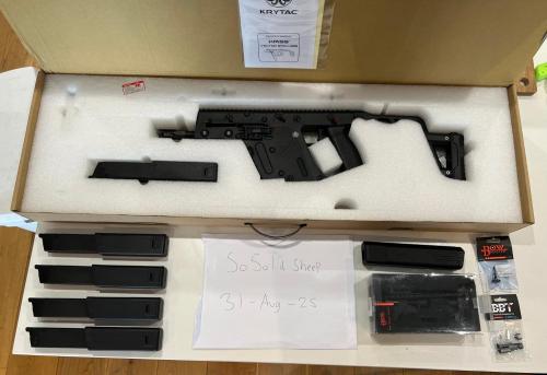 More information about "Krytac Kriss Vector GBBR Skirmished Once! - 5 mags, Acetech Thor Tracer, Bowmaster Steel slider installed, BBT hop unit and Bowmaster Hop quick adjust wheel included"