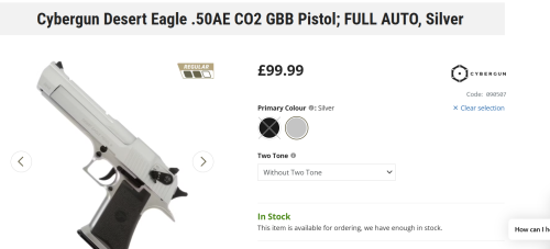 More information about "***WANTED*** Cybergun Full auto deagle silver normal or L6"