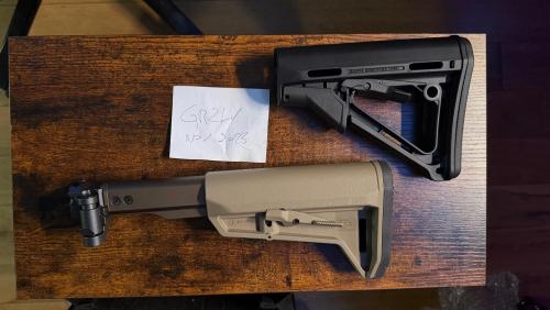 More information about "Magpul CTR and SL-K stocks - Airsoft artisan new square folding buffer tube - TTI buffer tube adapter"